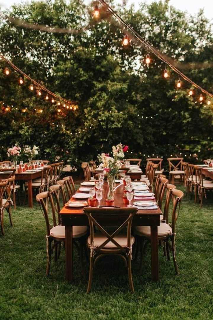 Outdoor Wedding Reception Lighting Hire in Perth